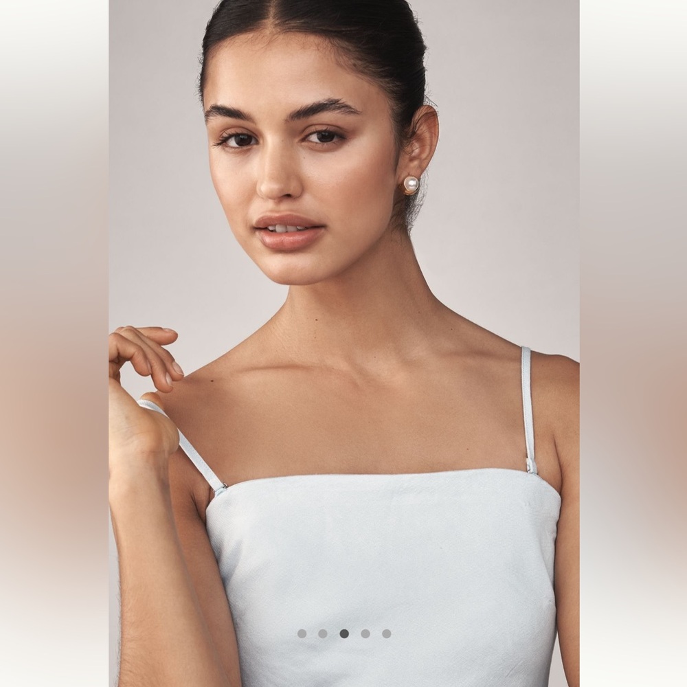 Anthropologie The Tilda Linen Blend Slip Dress - Picture 3 of 5